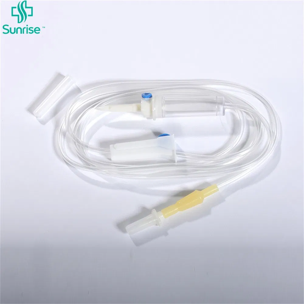 CE ISO 13485 Conjunto de Infusión de Agujas Desechables Médicas Libre de DEHP PVC