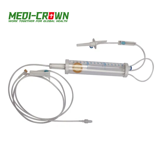 Tipo de microgoteo estéril intravenoso 20/60 gotas pediátricas para niños y adultos 100/150ml cc bureta desechable para set de infusión IV con ISO, CE con filtro