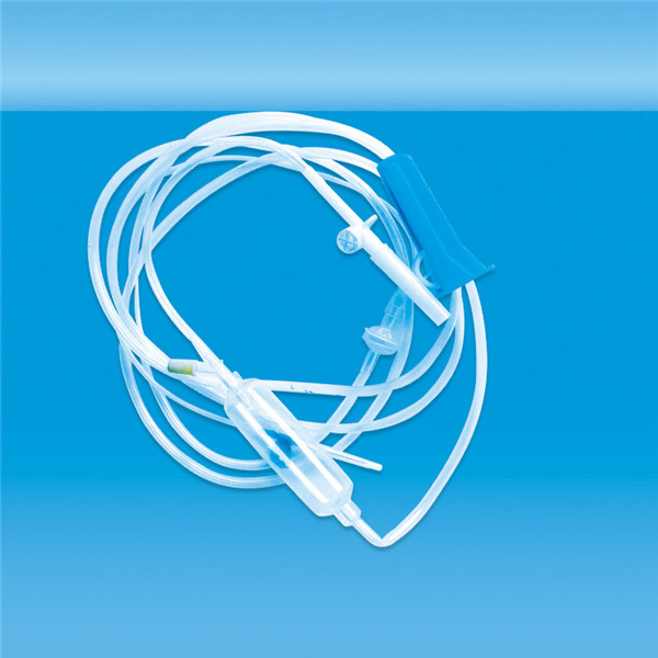 Juego de infusión desechable médico con sitio en Y, con conector de látex y aguja, con CE, ISO, fabricación