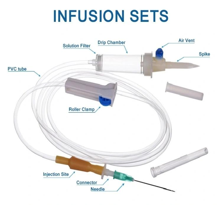 Juego de infusión médica de precisión desechable para un solo uso