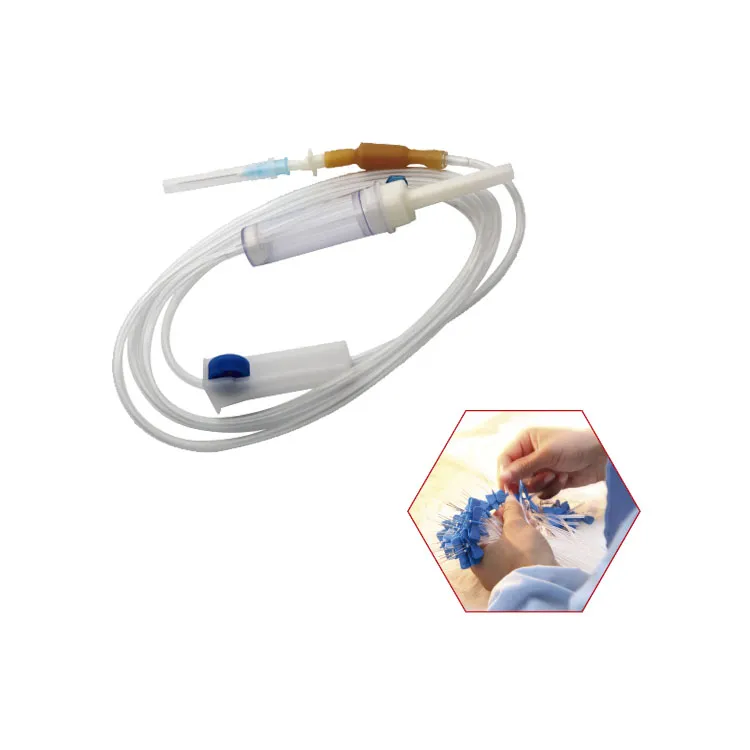 Equipo desechable médico conjunto de infusión intravenosa CE ISO