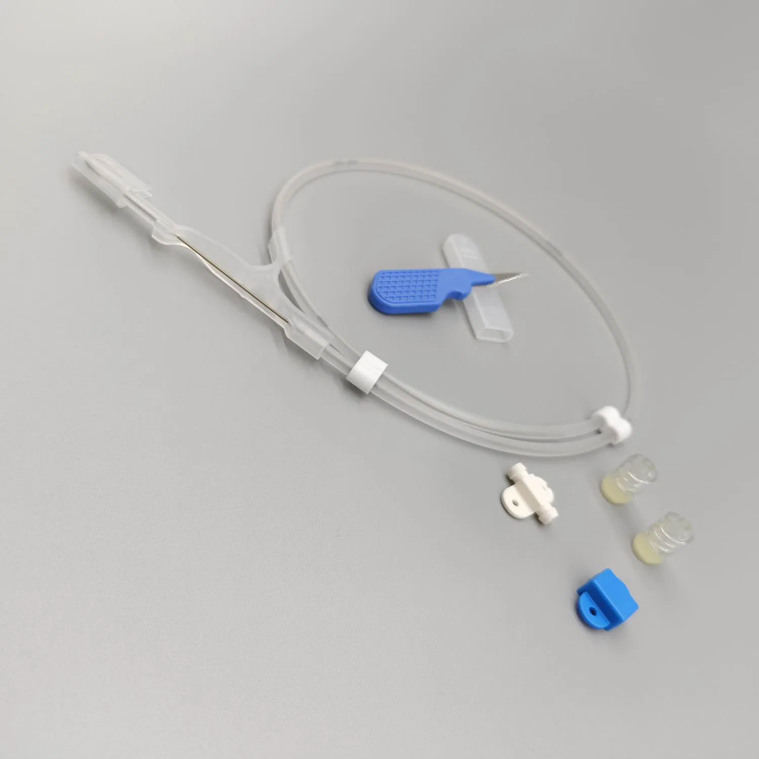 Suministros médicos Kit de CVC de lumen único con catéter opaco de rayos X.