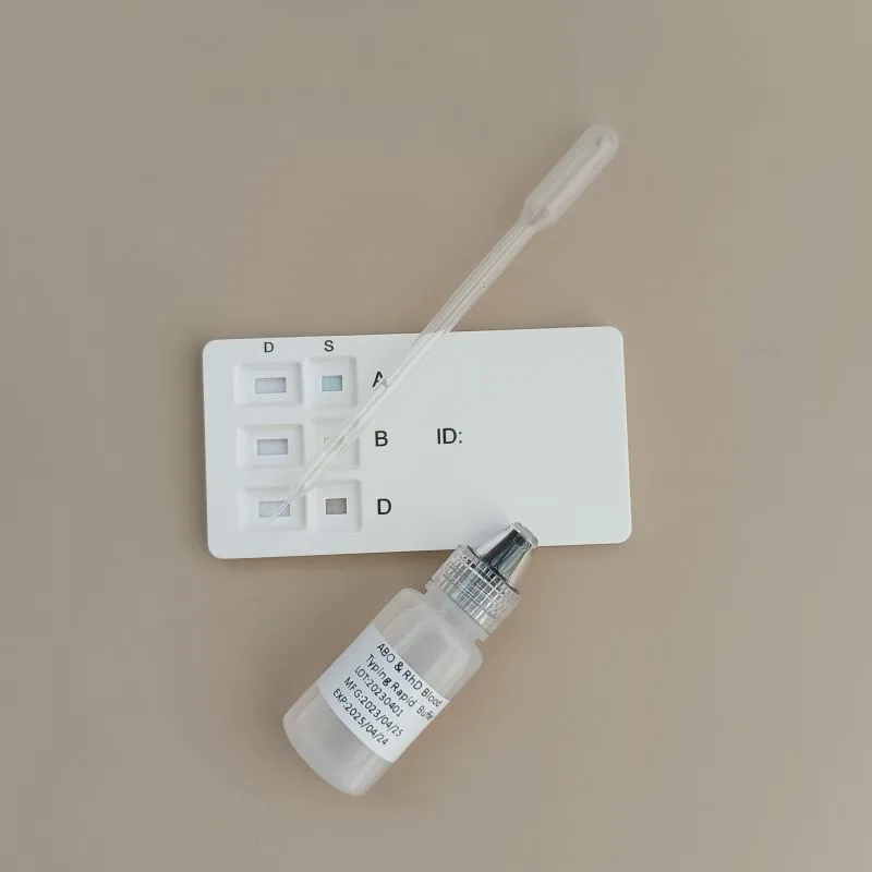 Kit de Prueba Rápida de Agrupación Sanguínea Abo y Rhd