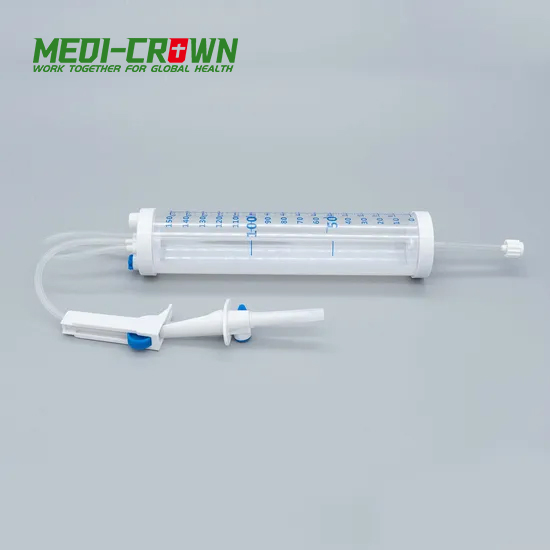 Juego de Infusión desechable Burette IV con 100/150cc goteo microgotas estéril intravenoso para niños pediátricos de un solo uso 60 Luer Lock