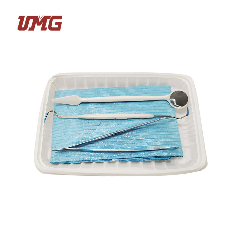 Kit de instrumentos dentales desechables populares para uso en clínicas dentales