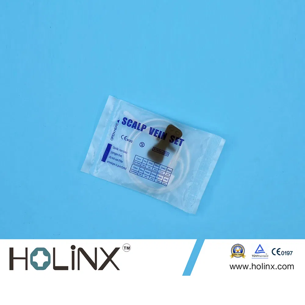 Conjunto de aguja de infusión médica para cuero cabelludo y vena
