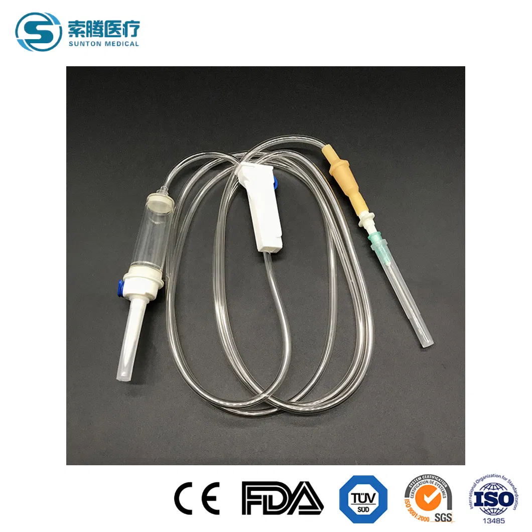 Conjunto de infusión de vena escalp de Sunton, fabricantes de conjuntos de infusión con filtro en China, bolsa de alimentación enteral desechable, conjunto de bomba, conjunto de infusión de tipo gravedad para alimentación