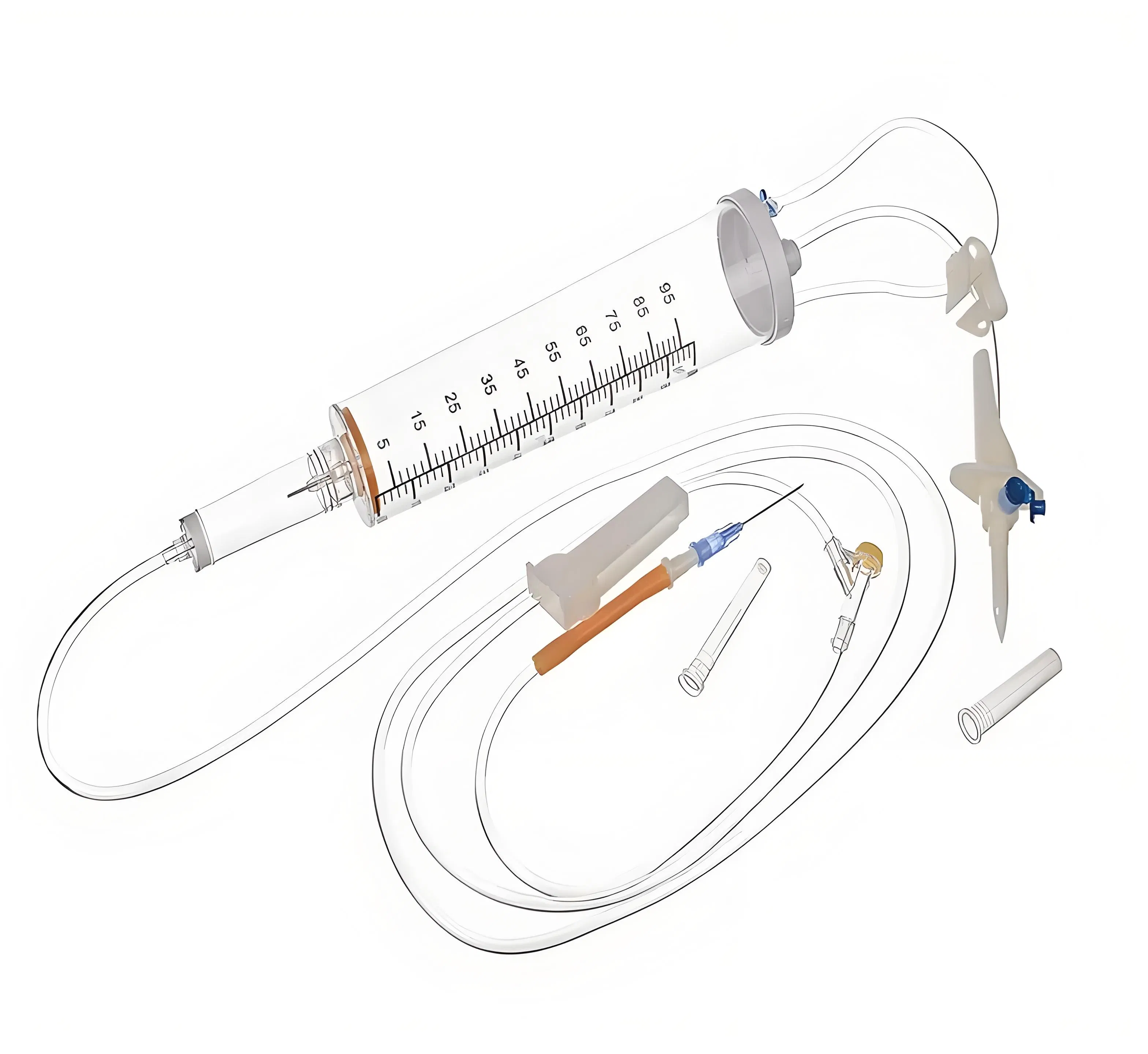 Juego de infusión pediátrico de alta calidad con sistema de transfusión de bureta, juego de infusión desechable