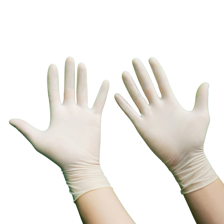 Luvas Cirúrgicas Estéreis Descartáveis de Látex Nitrílico/Vinil/PVC Sem Pó com Pó