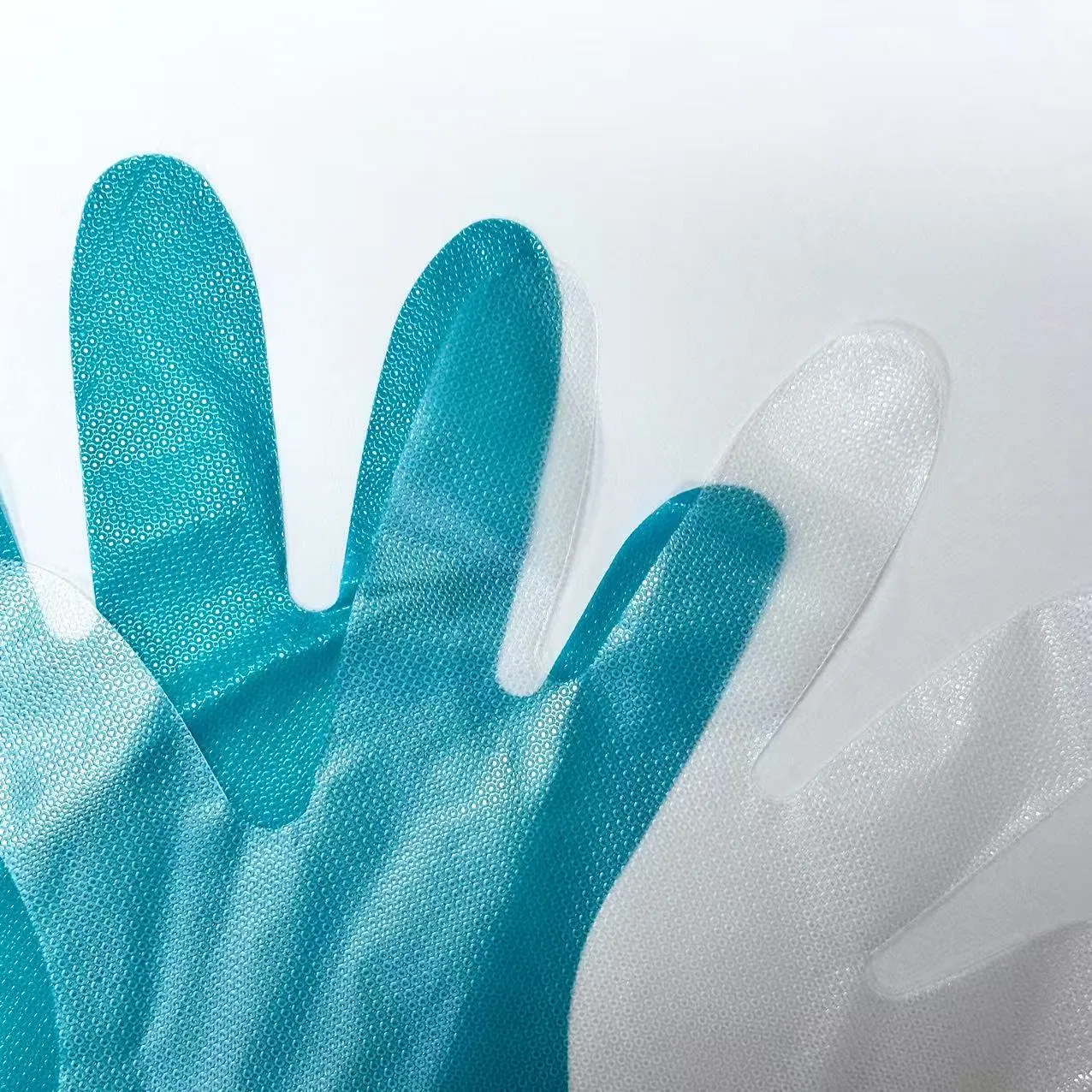 Luvas descartáveis de PE para preparação de alimentos, luvas plásticas, luvas biodegradáveis