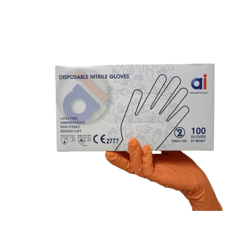 Luvas Descartáveis Cirúrgicas Nitrílicas e de Vinil Grau de Exame Proteção de Látex/PVC/R borracha