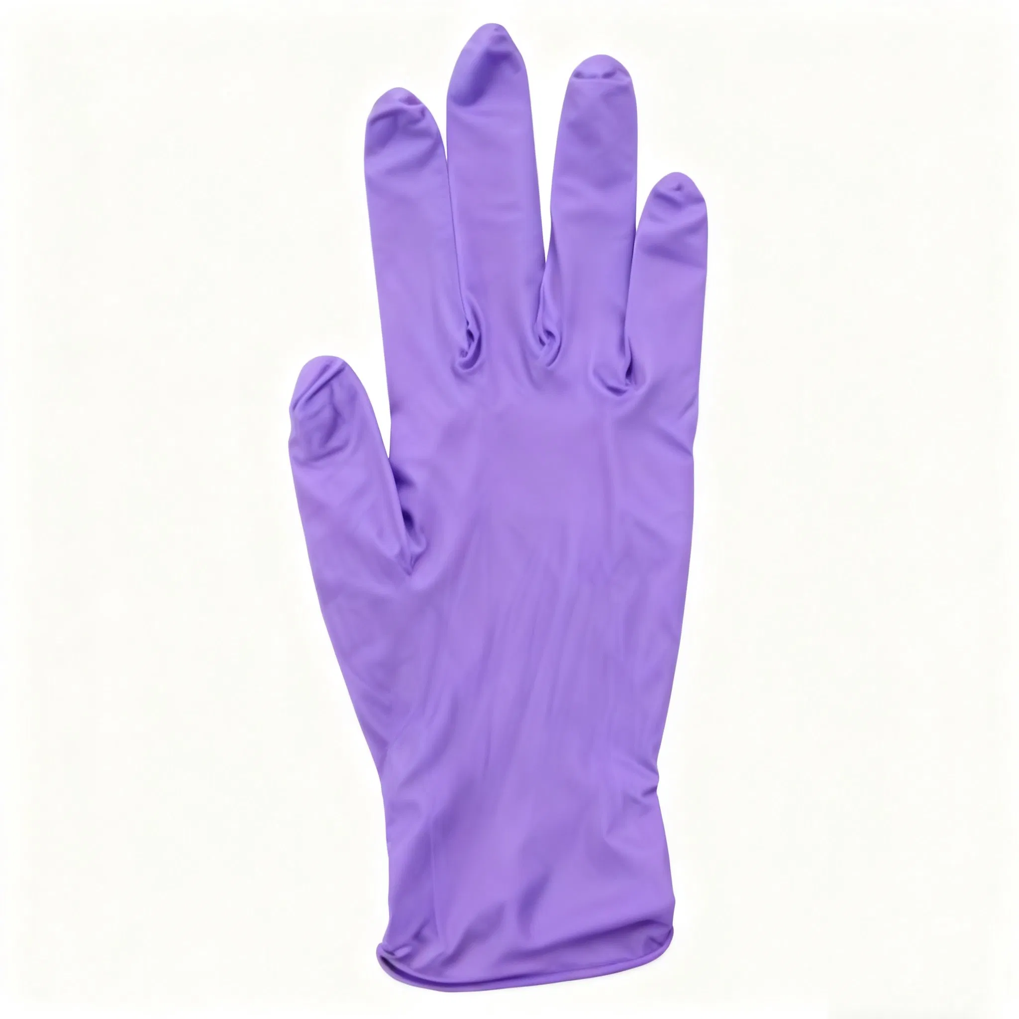 Luvas Descartáveis de Nitrilo Roxo Sem Pó para Uso Cirúrgico e de Tatuagem, Uso Médico e de Beleza Industrial