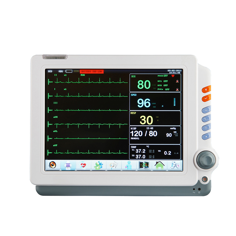 Monitor de Paciente Modular de Múltiplos Parâmetros com Tela Grande para Monitoramento Remoto de ECG Etco2 SpO2
