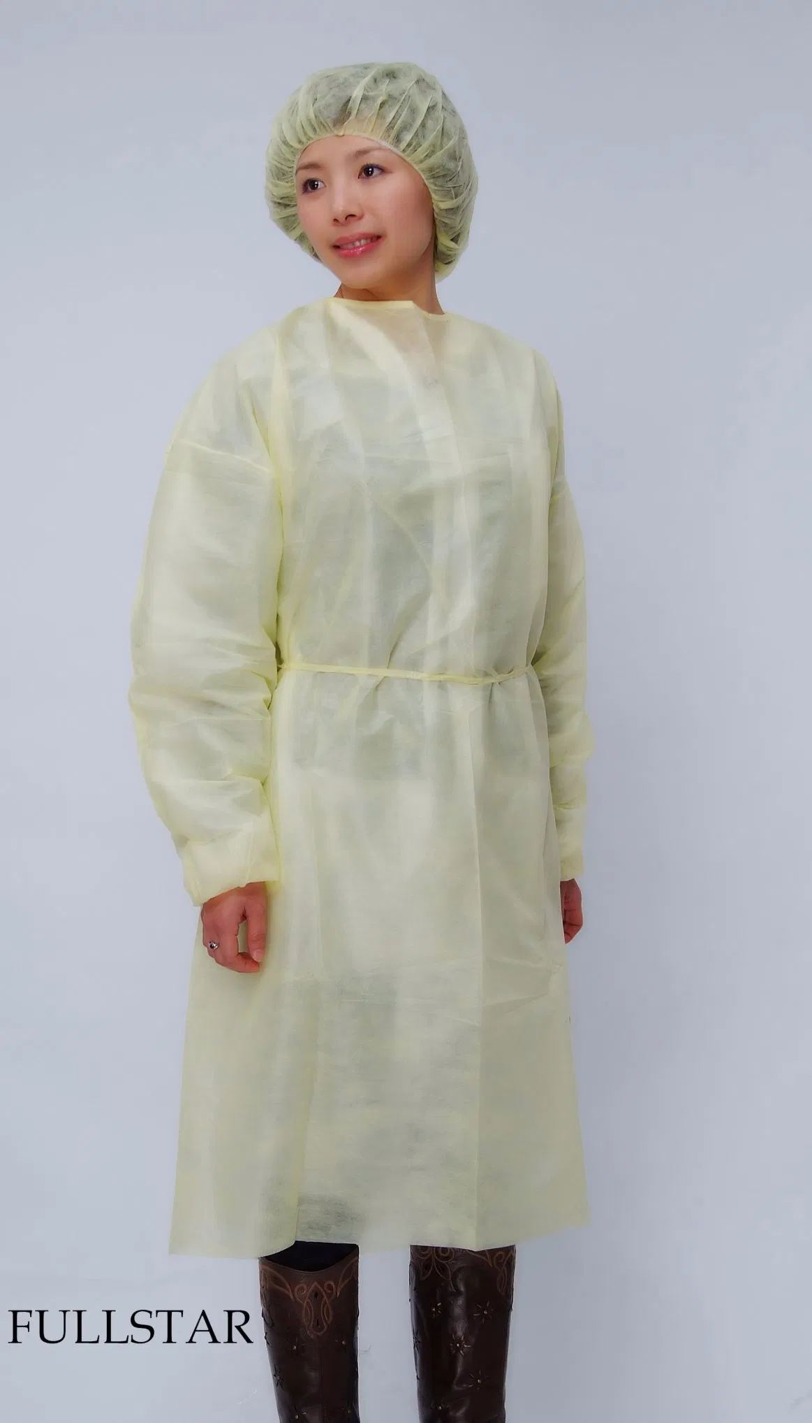 Vestido Cirúrgico Descartável de Filme Laminado Não Tecido PP+PE