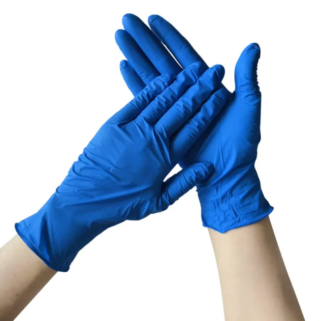 Luvas Cirúrgicas Descartáveis de Nitrilo Roxo Profundo Antiderrapantes para Gestão de Feridas