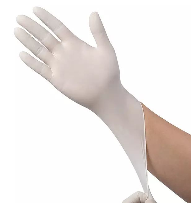 Luvas de Exame de Látex Descartáveis Médicas Sem Pó Borracha Cirúrgica Não Estéril para Operação Cirúrgica