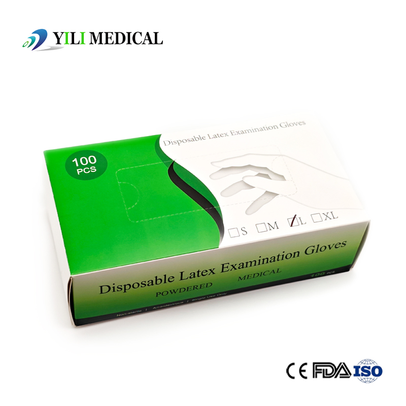 Luvas Cirúrgicas de Exame Ginecológico de Látex Descartáveis Luvas de Nitrilo com ou Sem Pó para Hospital