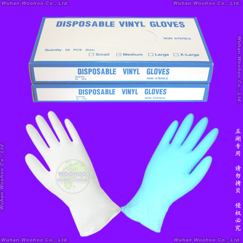 Luvas descartáveis de PE elásticas e transparentes para exame cirúrgico médico, feitas de plástico Polietileno/CPE/HDPE LDPE/PVC/Vinil, para a indústria de processamento de alimentos