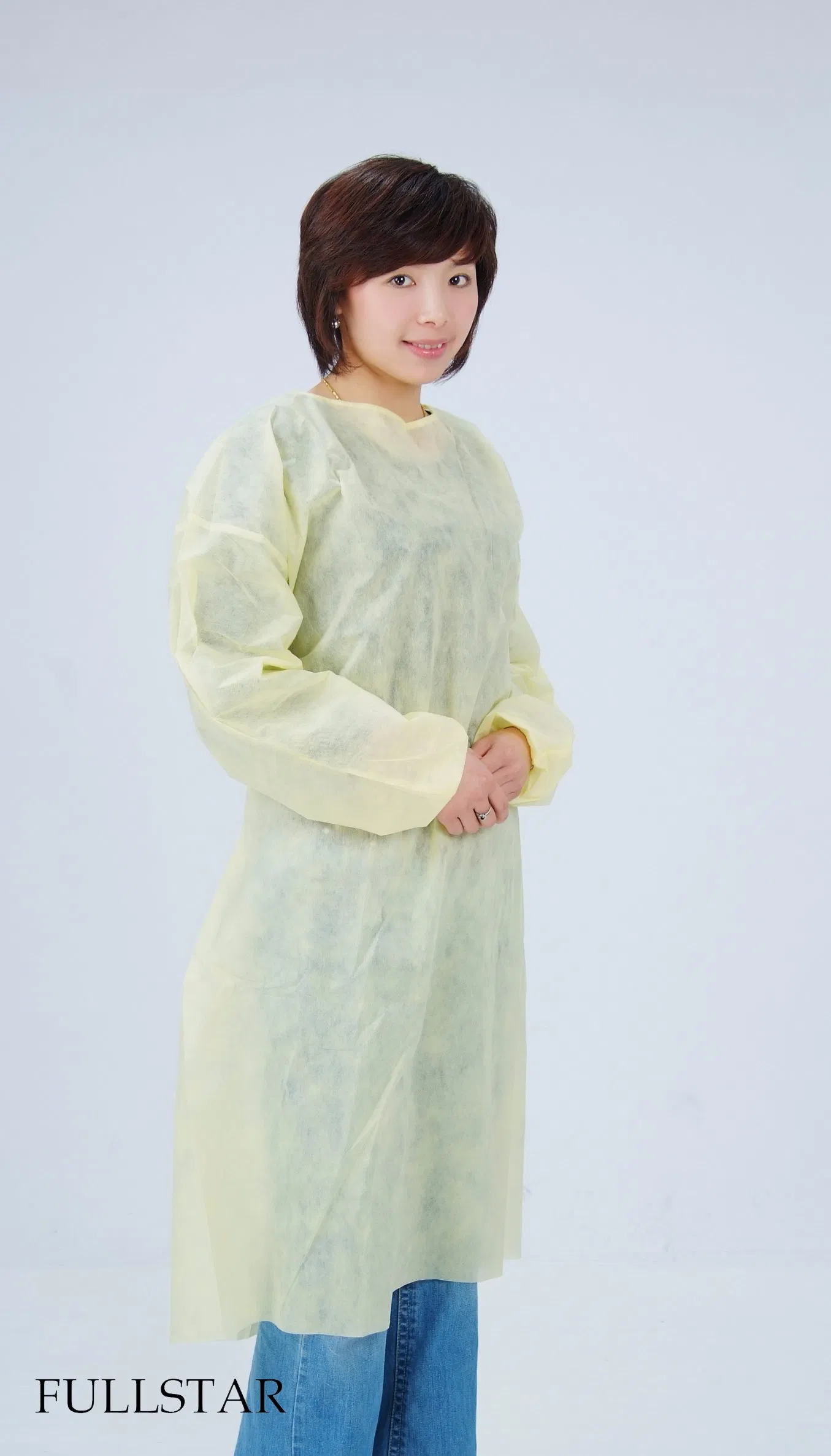 Vestido Cirúrgico Descartável de Filme Laminado Não Tecido PP+PE