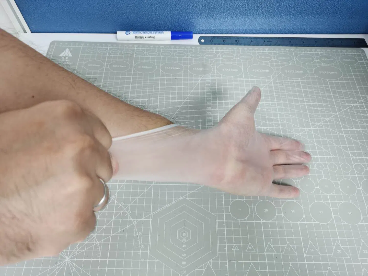Luvas de PVC Vinil para Trabalho em Casa, Confortáveis e Sem Pó