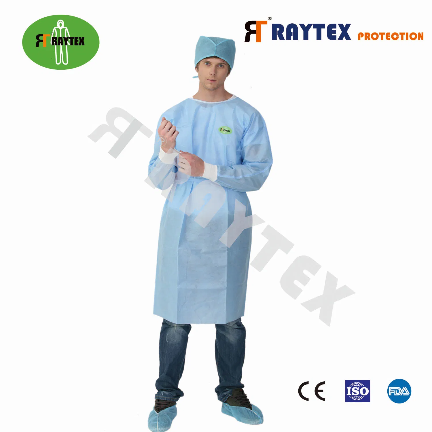 Quimoterapia Protetora Surgical/Isolation  Vestuário de Cobertura En13795 Vestuário Cirúrgico