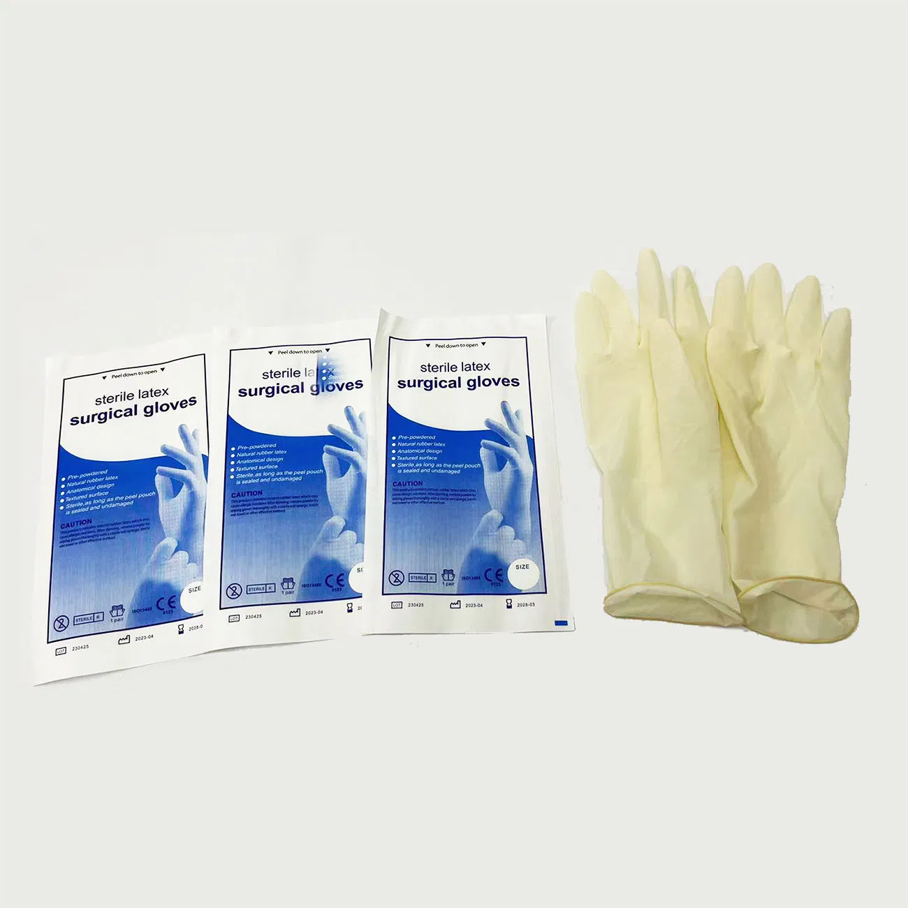 Luvas descartáveis de preço mais baixo, luvas de nitrilo, luvas de PVC, luvas de vinil, luvas de látex, luvas ginecológicas para uso médico, exame cirúrgico ou odontológico, estéreis com Eo, com CE e ISO