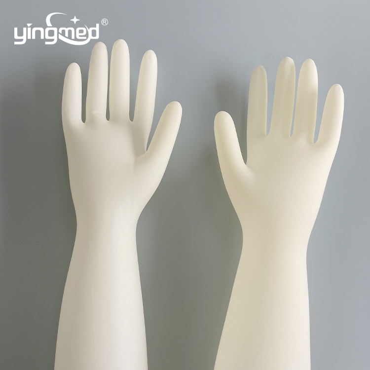 Luvas Ginecológicas de Látex com Punho Longo