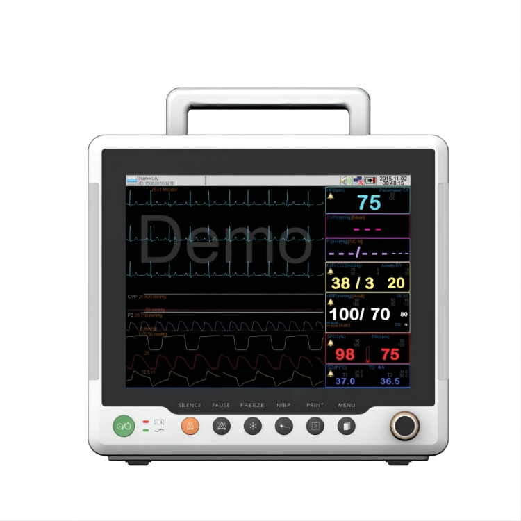 Monitor de Paciente Modular de Múltiplos Parâmetros com Tela Grande para Monitoramento Remoto de ECG Etco2 SpO2