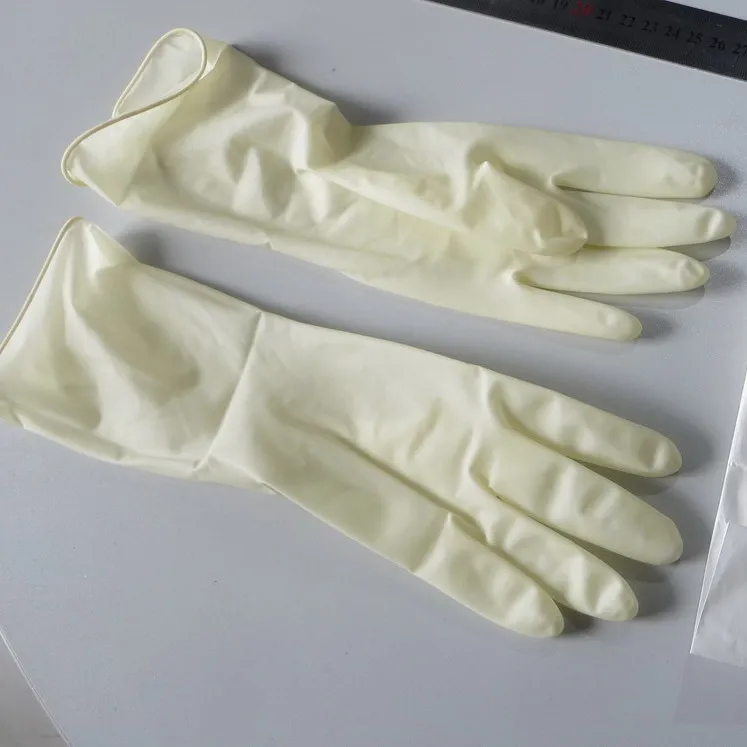 Luvas Cirúrgicas de Látex Esterilizadas Descartáveis Certificadas CE 7.0, 7.5, 8.0 com Pó