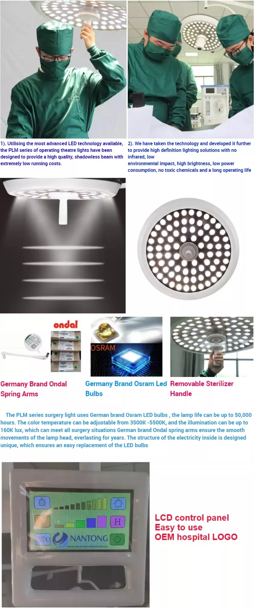 Características Luz LED