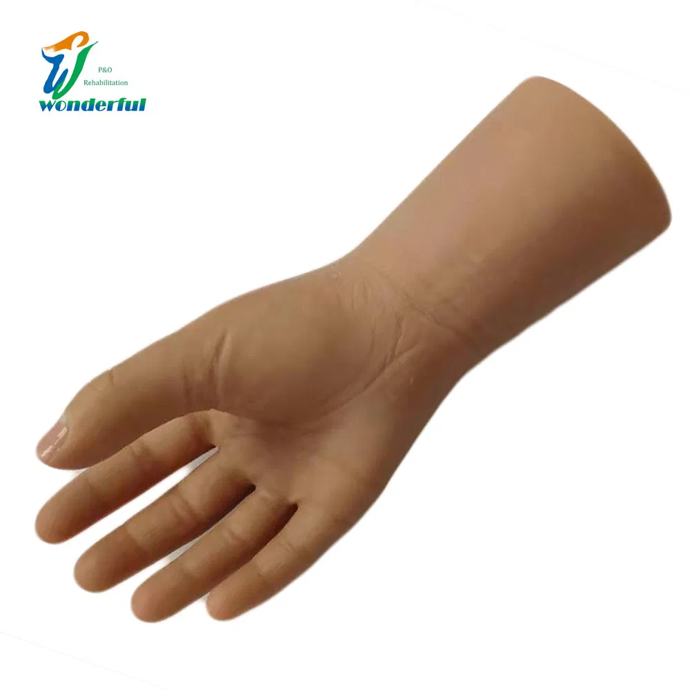 Luvas de silicone cosméticas prostéticas personalizadas como sua dimensão para pessoas com deficiência