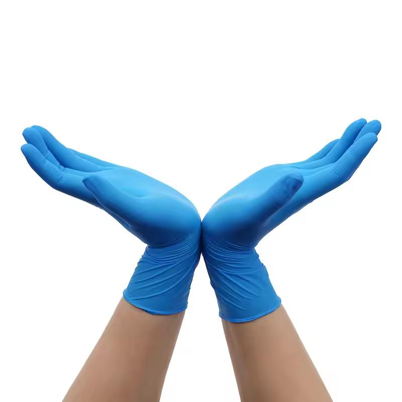 Luvas de Exame de Nitrilo Sem Pó Azul ou Roxo ou Branca de Boa Qualidade