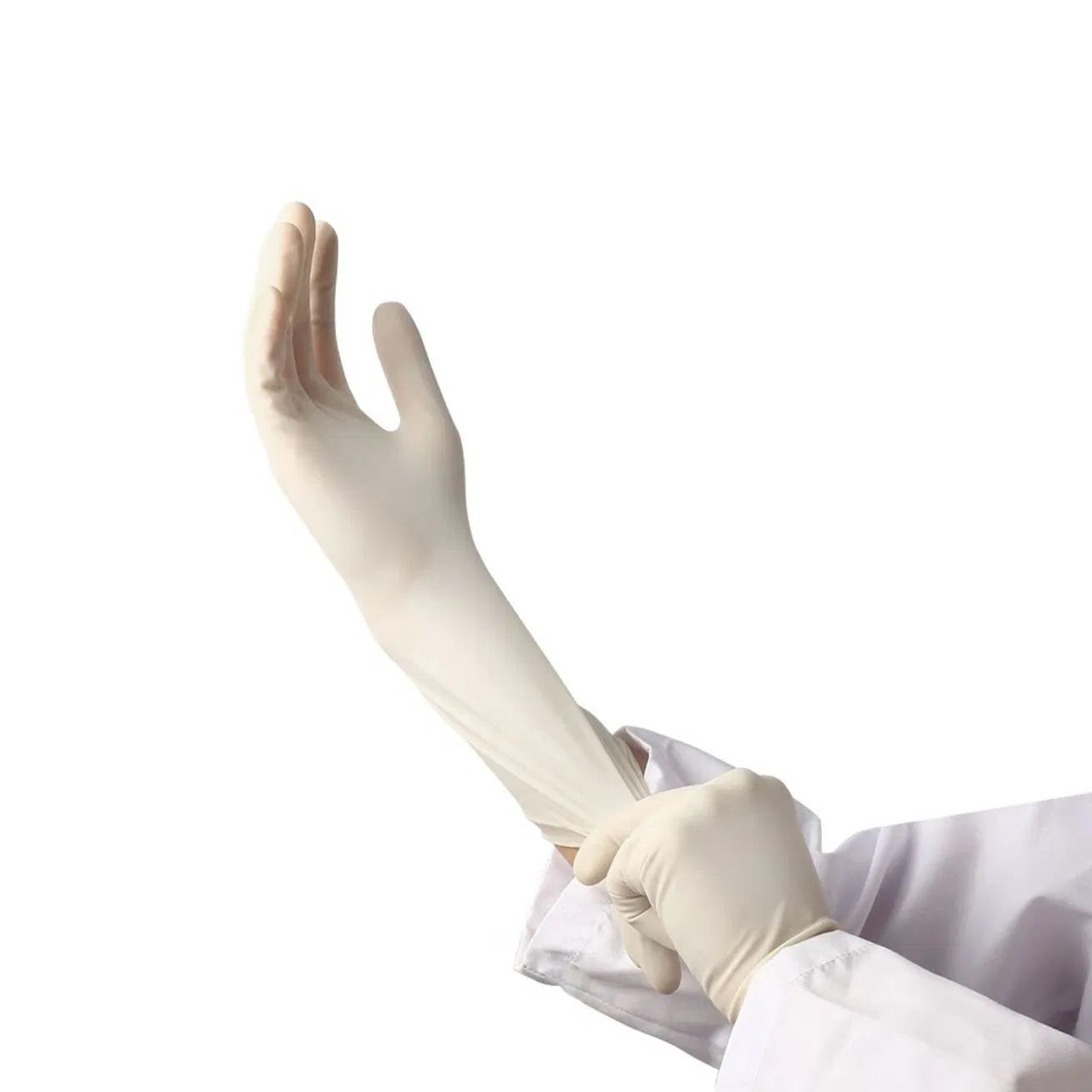 Luvas Cirúrgicas de Látex Estéreis Descartáveis Sem Pó 6.0 6.5 7.0 7.5 8.0 8.5