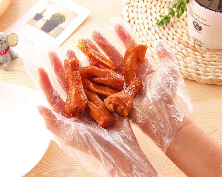 Luvas Protetoras Sem Pó Luva de PVC Descartável Luvas para Serviço de Alimentos