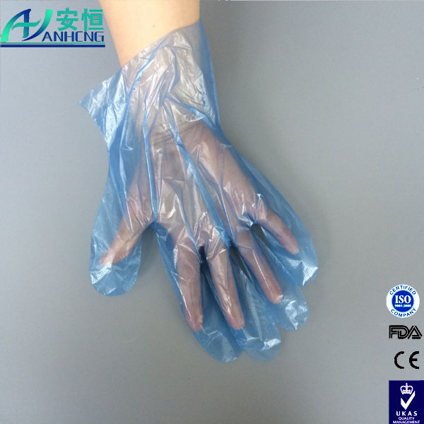 Luvas Cirúrgicas Descartáveis Transparentes Biodegradáveis de Polietileno de Baixa Densidade