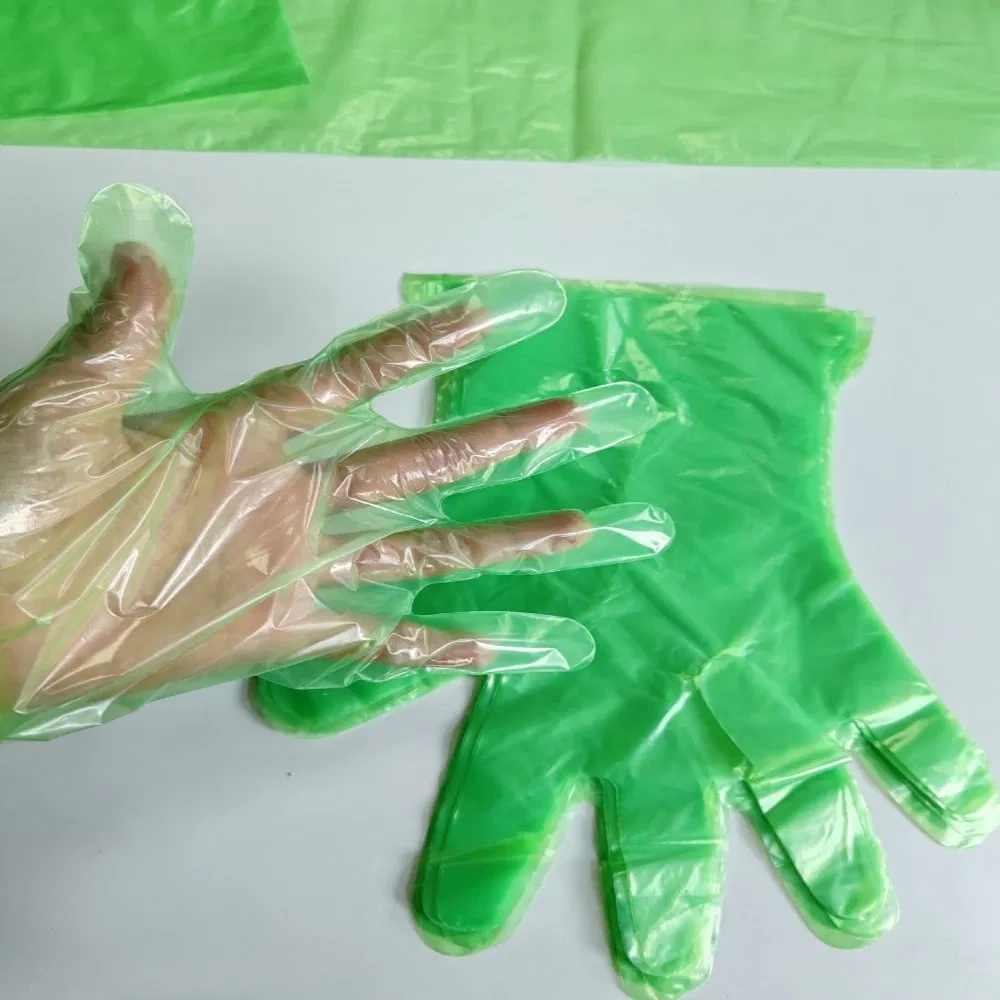 Luvas descartáveis de PE à prova d'água e ecológicas para limpeza versátil