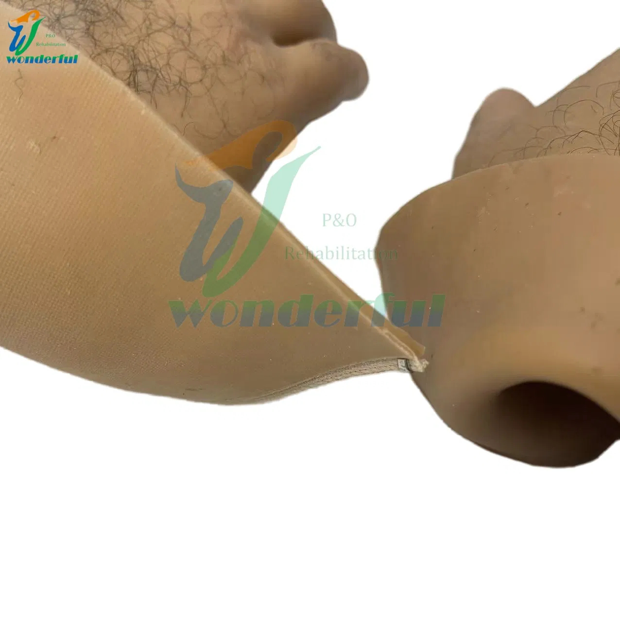 Membros Artificiais de Alta Qualidade, Mãos Biónicas de Membro Superior, Prótese Cosmética, Luvas de Simulação em Silicone 1: 1 Realistas com Cabelo
