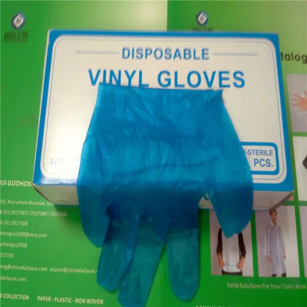 Luvas de Vinil Azul