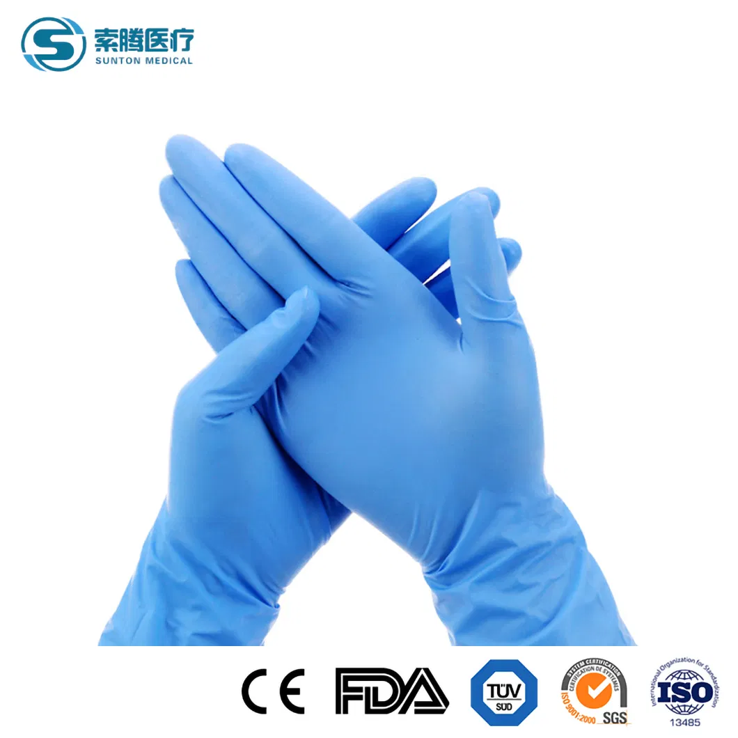 Luvas Cirúrgicas Estéreis Sem Pó Sunton Grande Certificação de Qualidade CE da China Fábrica de Luvas Cirúrgicas Baratas Amostra Disponível Luvas de Látex