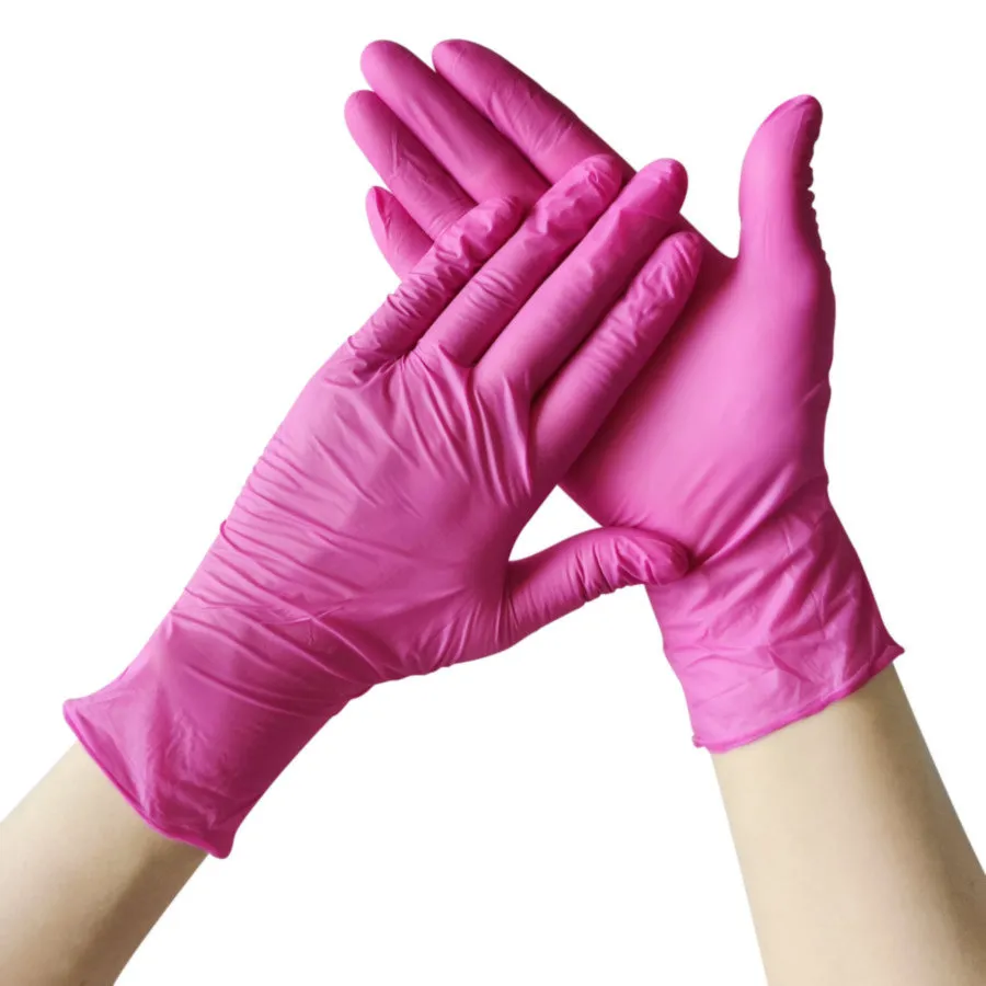 Luvas Cirúrgicas Descartáveis de Nitrilo Roxo Profundo Antiderrapantes para Gestão de Feridas