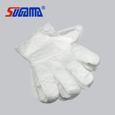Luvas Protetoras Transparentes Biodegradáveis Personalizadas de LDPE PE Plástico