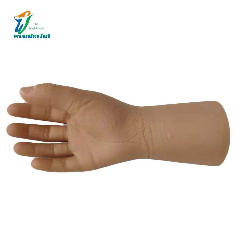 Luvas de silicone cosméticas prostéticas personalizadas como sua dimensão para pessoas com deficiência