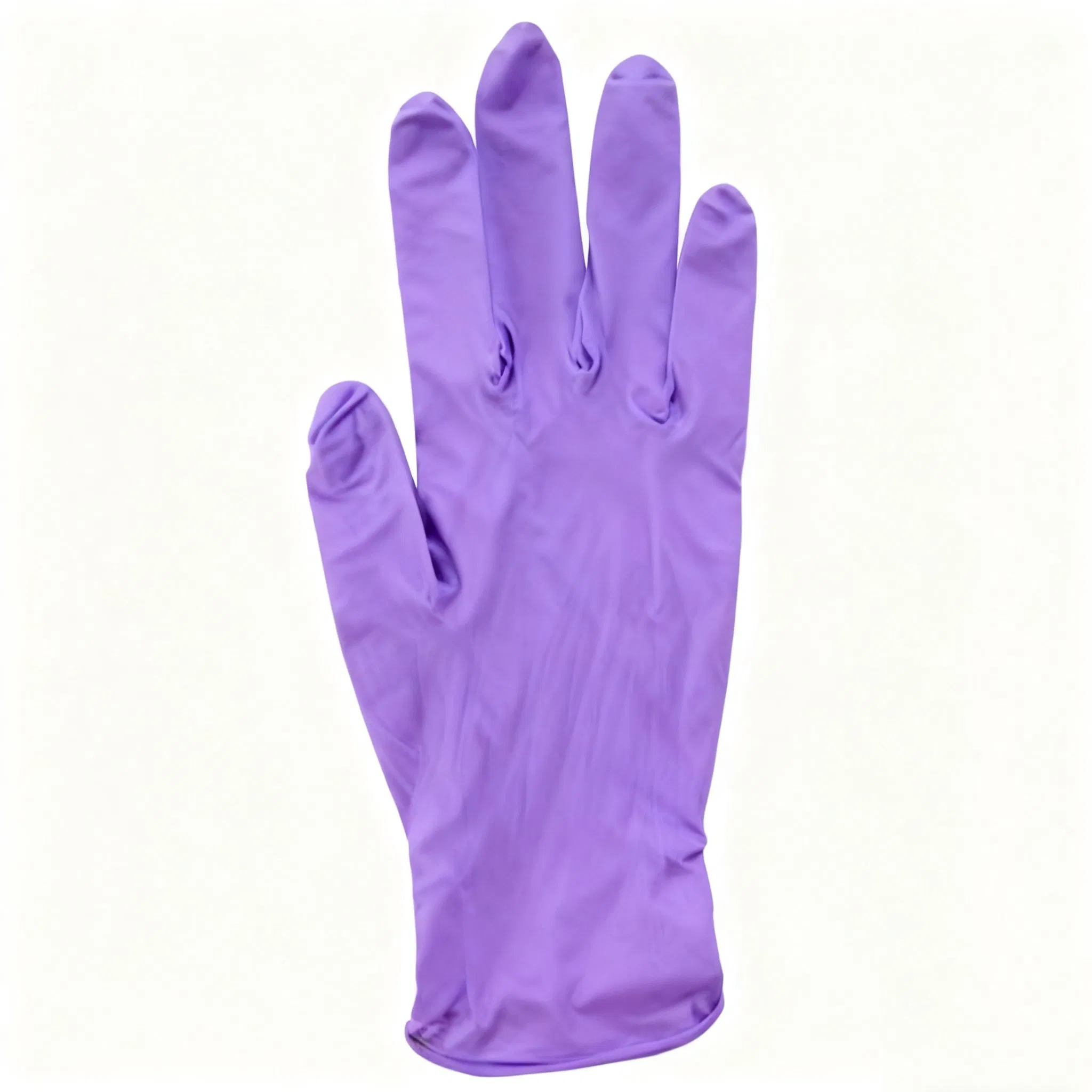 Luvas Descartáveis de Nitrilo Roxo Sem Pó para Uso Cirúrgico e de Tatuagem, Uso Médico e de Beleza Industrial