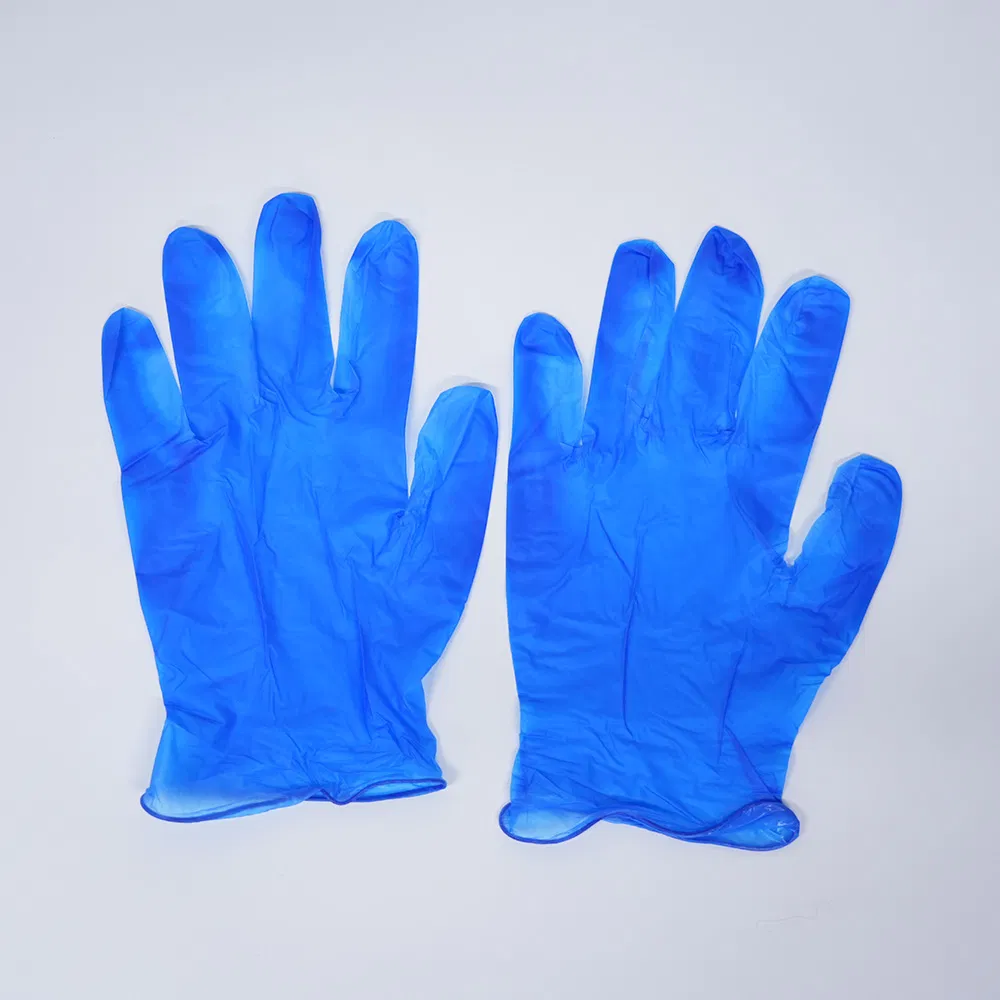 Luvas descartáveis de exame cirúrgico em PE elástico transparente, feitas de plástico Polietileno/CPE/HDPE LDPE/PVC/Vinil, para a indústria de processamento de alimentos