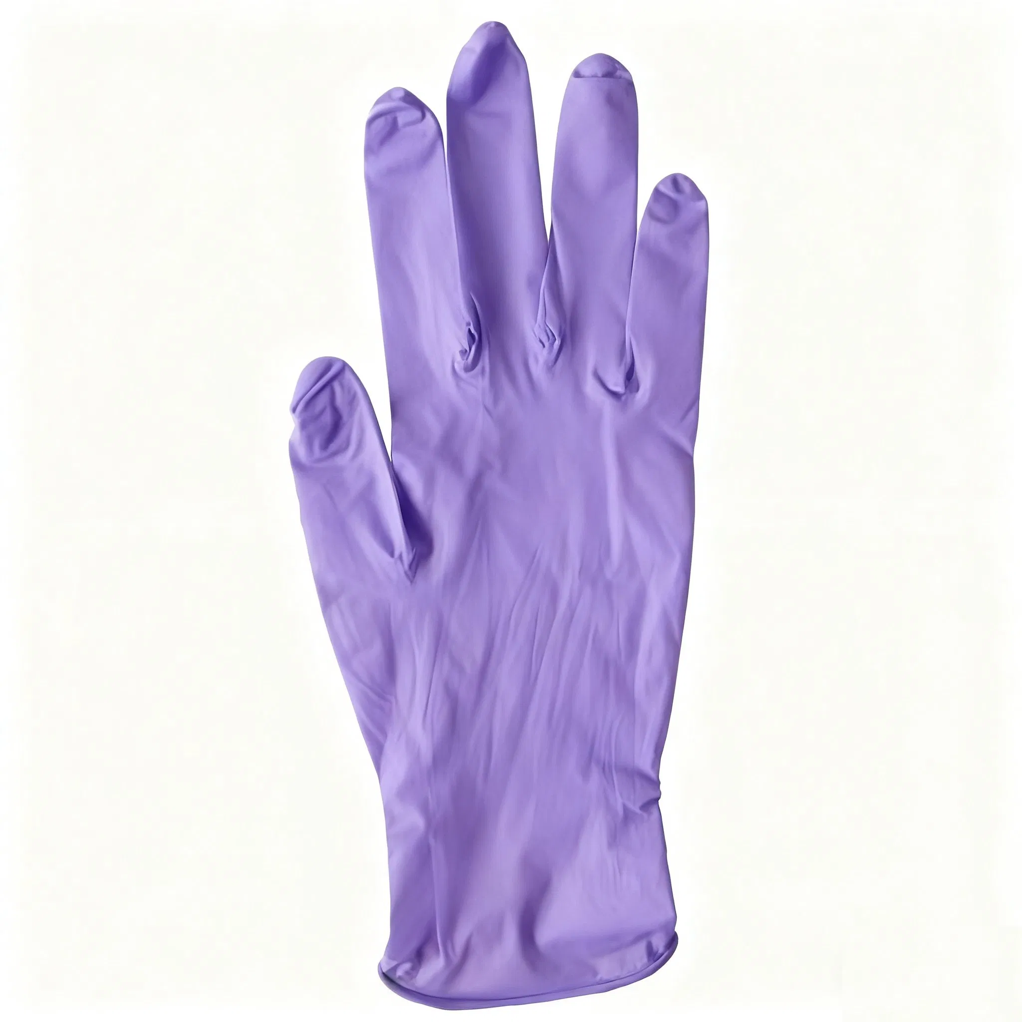 Luvas Descartáveis de Nitrilo Roxo Sem Pó para Uso Cirúrgico e de Tatuagem, Uso Médico e de Beleza Industrial