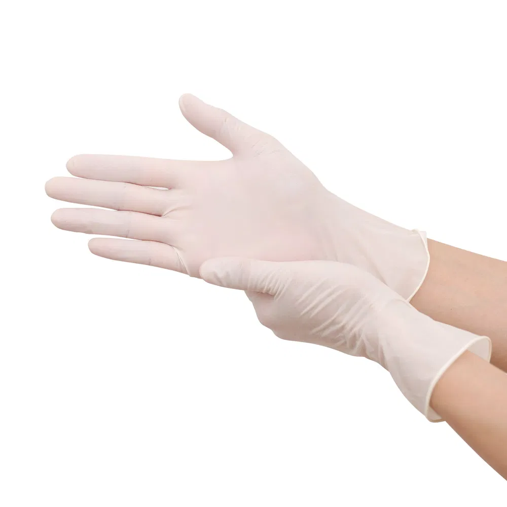 Luvas Médicas Descartáveis de Látex com Pó ou Sem Pó Luvas Cirúrgicas Estéreis de Látex com Pó com CE e ISO