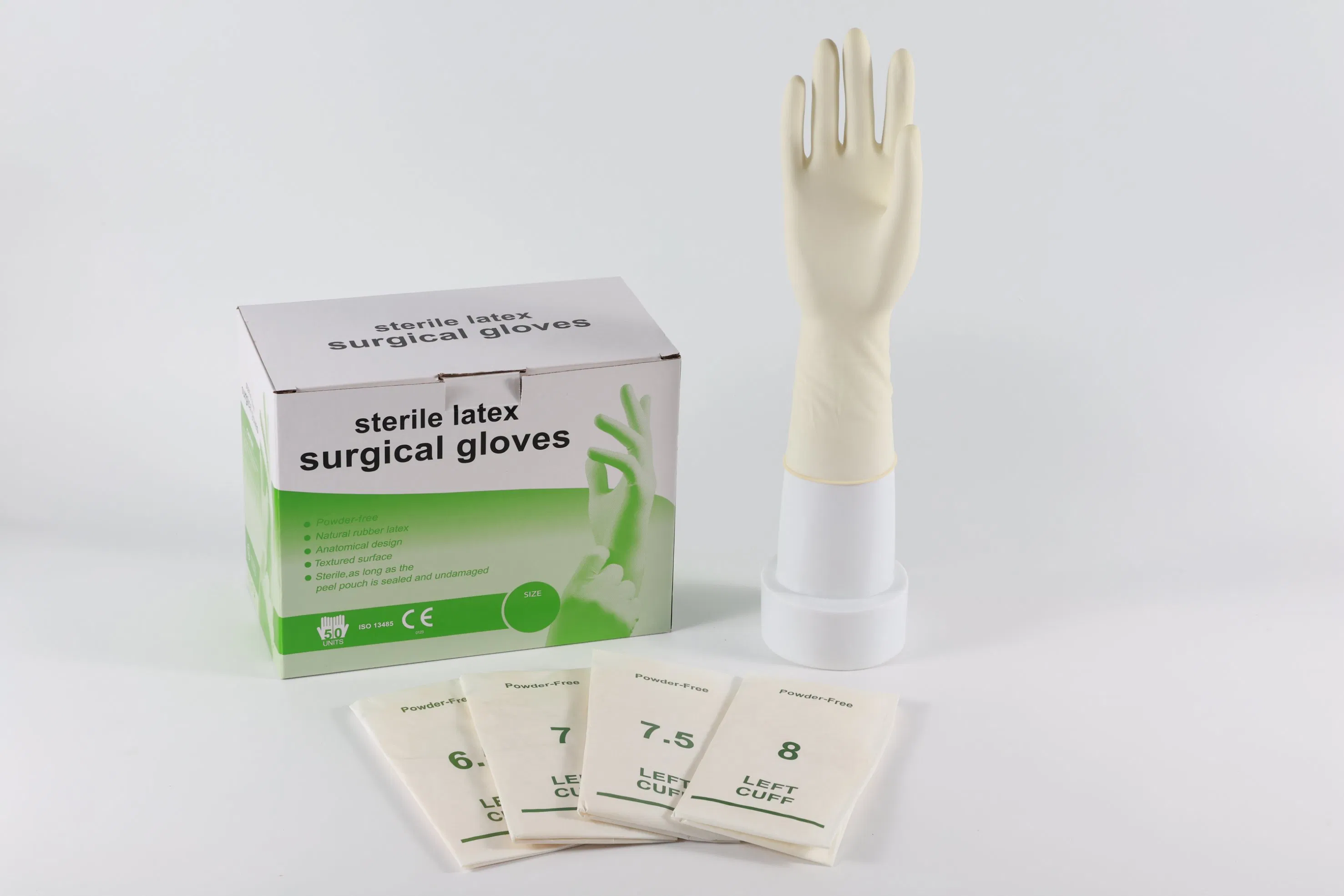 Melhor Luva Descartável Médica Eo Estéril Luva de Nitrilo Luva de PVC Luva de Vinil Luva Cirúrgica e de Exame com Pó ou Sem Pó Fornecimento de Fábrica