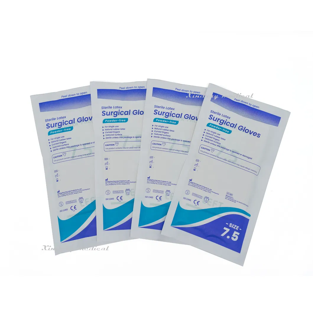 Luvas cirúrgicas de látex descartáveis médicas em alta venda