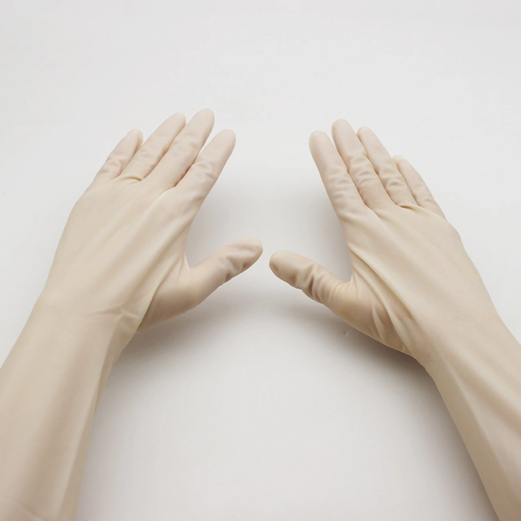 Luvas de Látex Cirúrgicas Ginecológicas Pré-Pó Não Pó