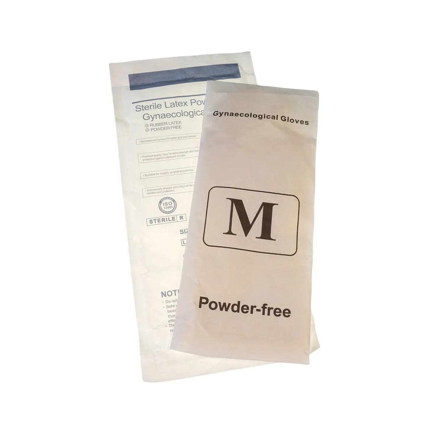 Luvas Cirúrgicas Estéreis Descartáveis em Pó Sem Pó de Látex Natural Medmount com Punho Longo 100%